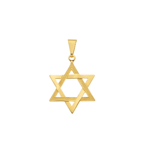 Pingente Dourado Estrela de Davi